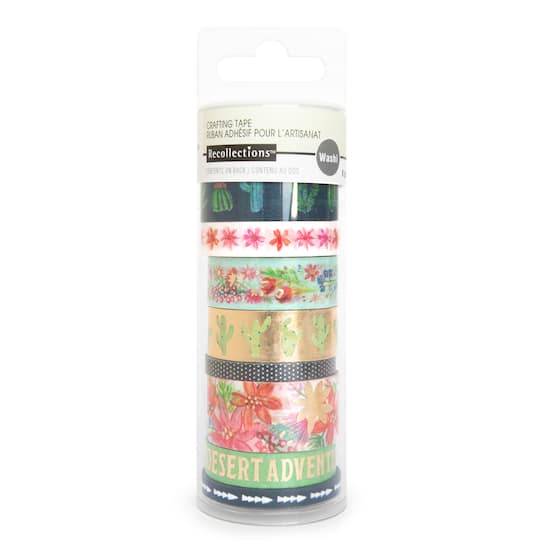 12 Packs: 8 ct. (96 total) Cactus Crafting Washi Tape Set by Recollections™